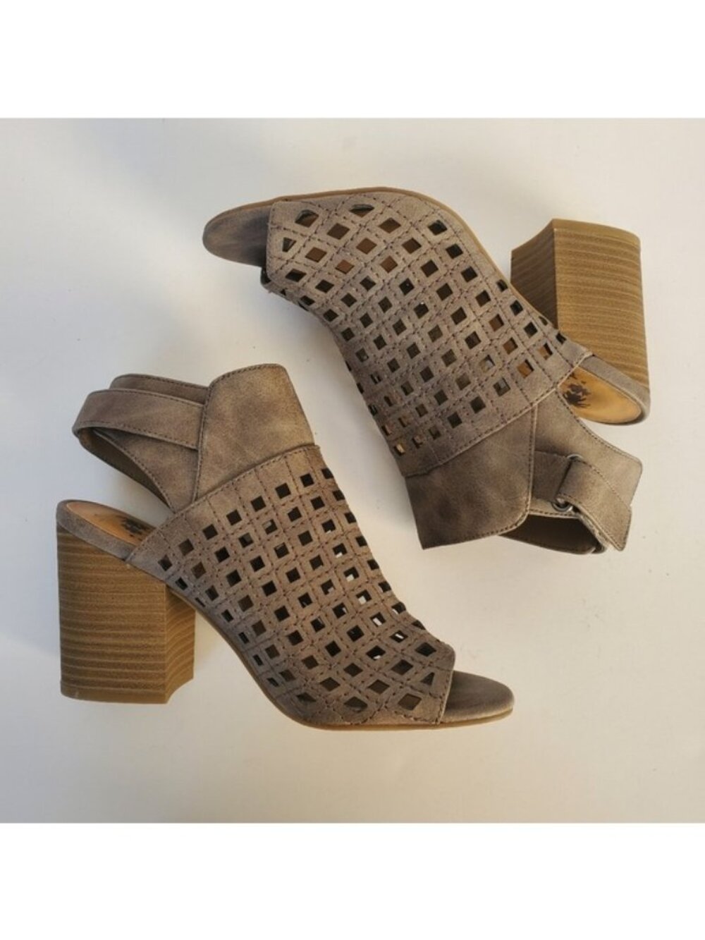 Jellypop Peep Toe Ankle Booties Size 6.5 NEW!
